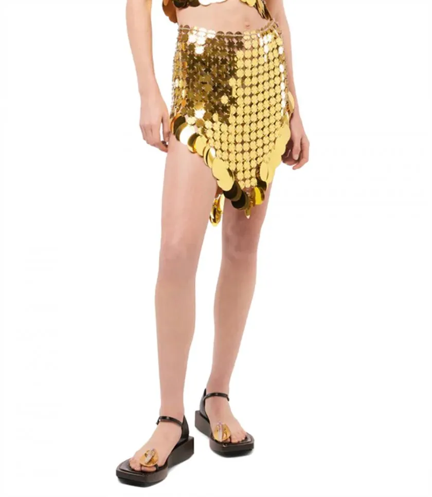 RABANNEGOLDEN SPARKLE ASSEMBLY SKIRT