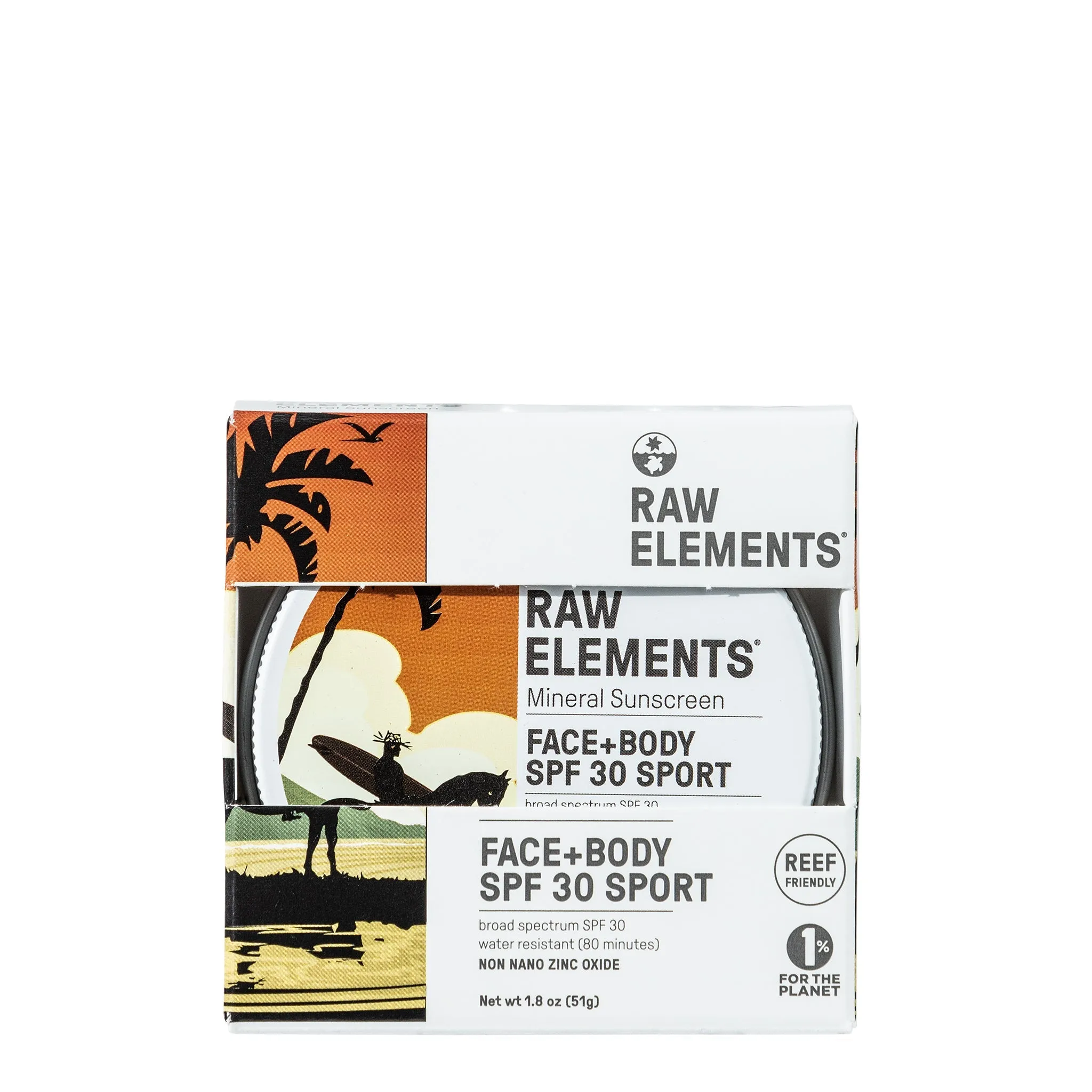 Raw Elements SPF 30 Mike Field Face+Body 1.8oz Sunscreen