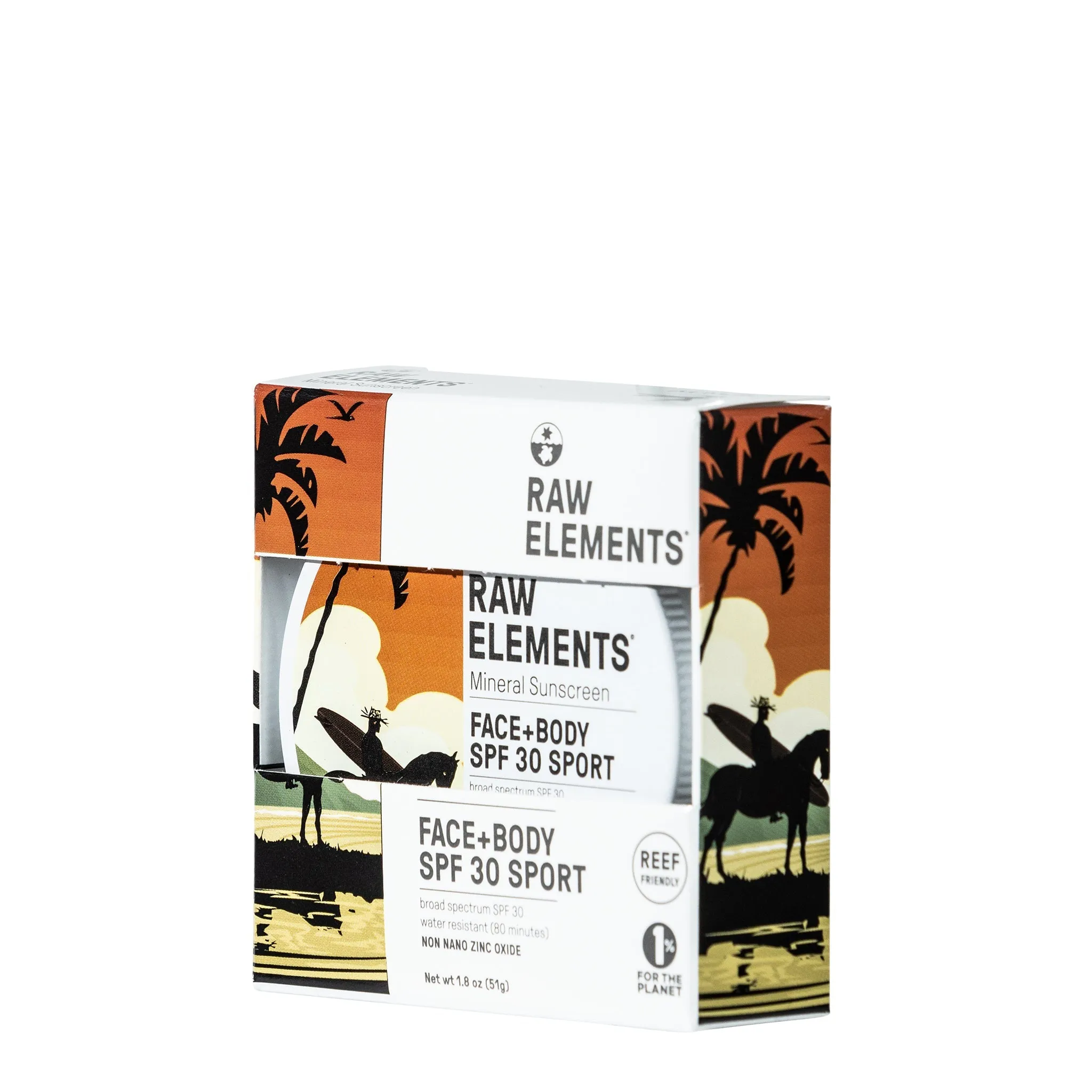 Raw Elements SPF 30 Mike Field Face+Body 1.8oz Sunscreen