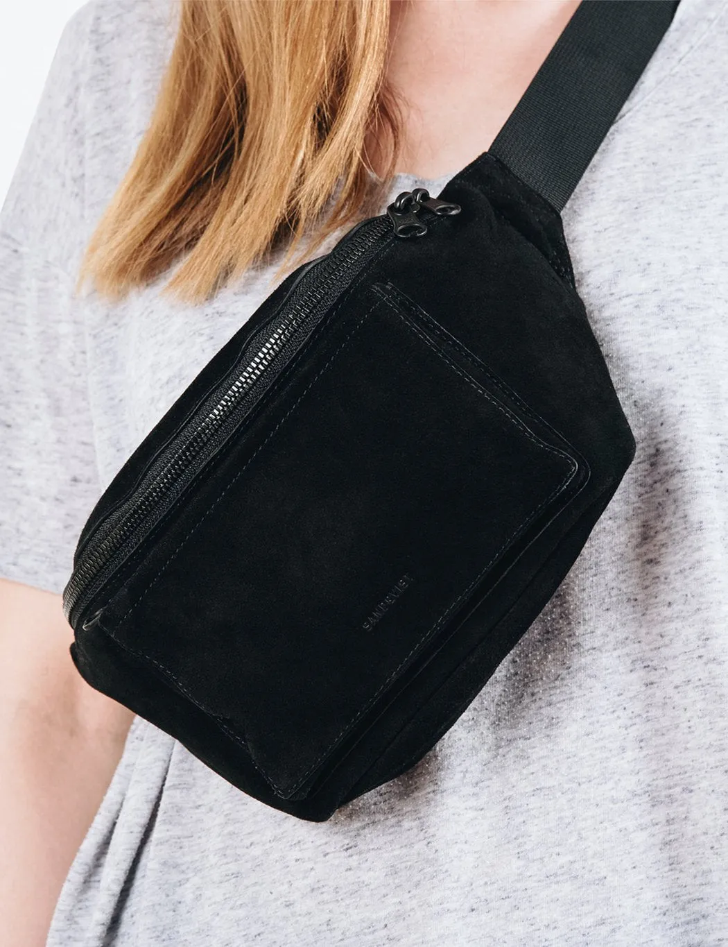 Sandqvist Sarah Hip Bag (Suede) - Black