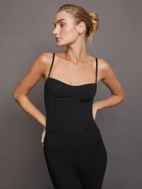 Seamed Tank in Melt - Black