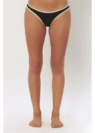 Sisstr Solid Sulu Skimpy Bikini Bottom - Black