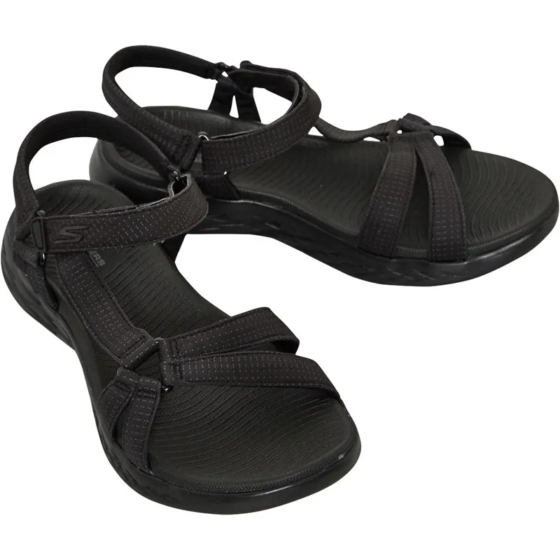 SKECHERS Womens On The Go 600 Brilliancy Sandals Black