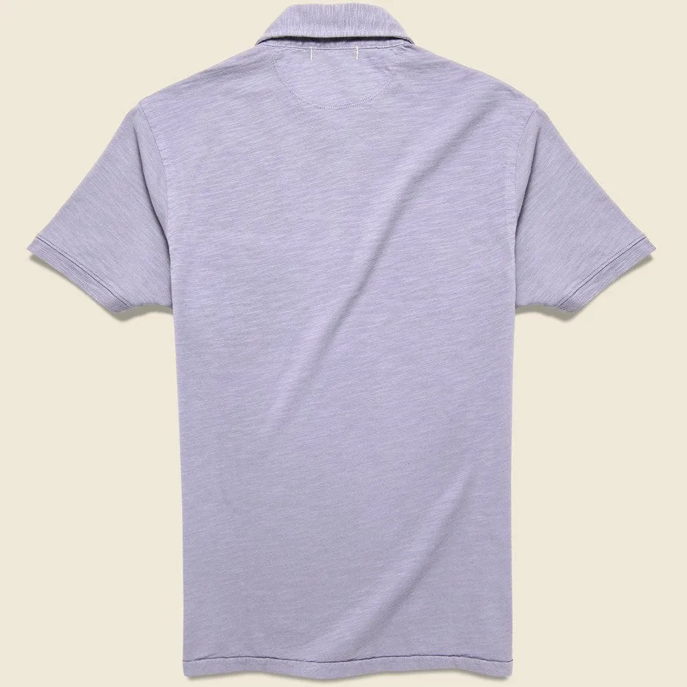 Slub Cotton Standard Polo - Ciel Blue