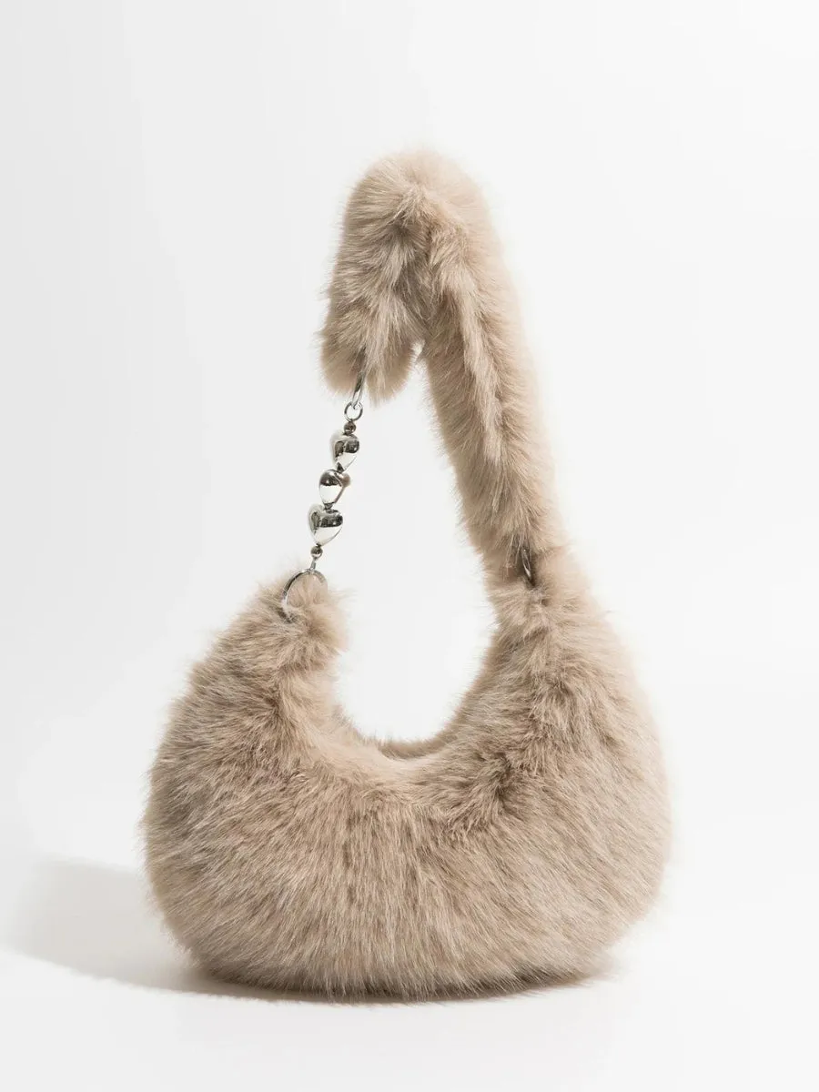 Soft Girl Fluffy Multifunctional Bag