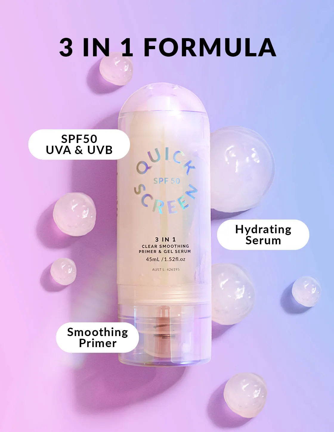 SPF50 Clear Smoothing Primer & Gel Serum