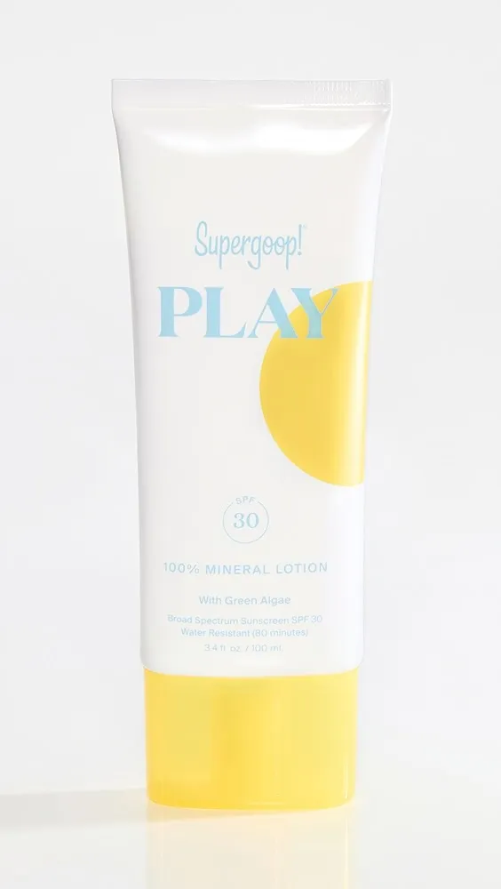 Supergoop!   PLAY Mineral Body Lotion SPF30 With Green Algae 