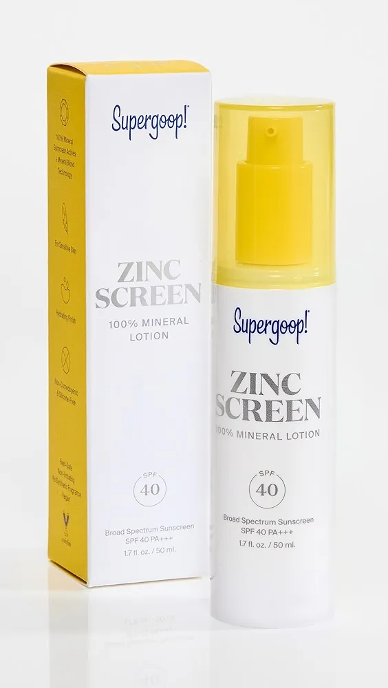 Supergoop!   Zincscreen 100% Mineral Lotion SPF 40 