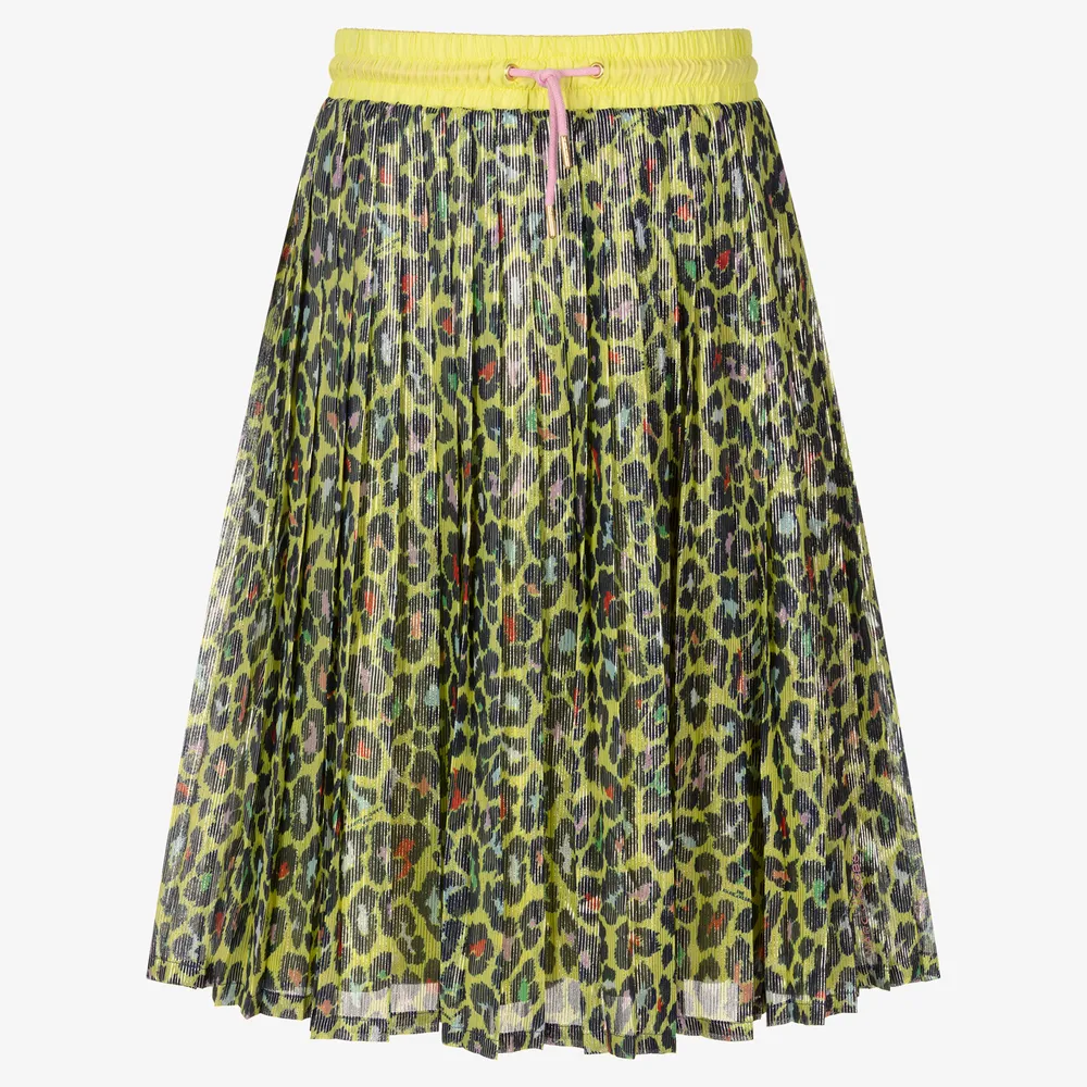 Teen Yellow Cheetah Skirt