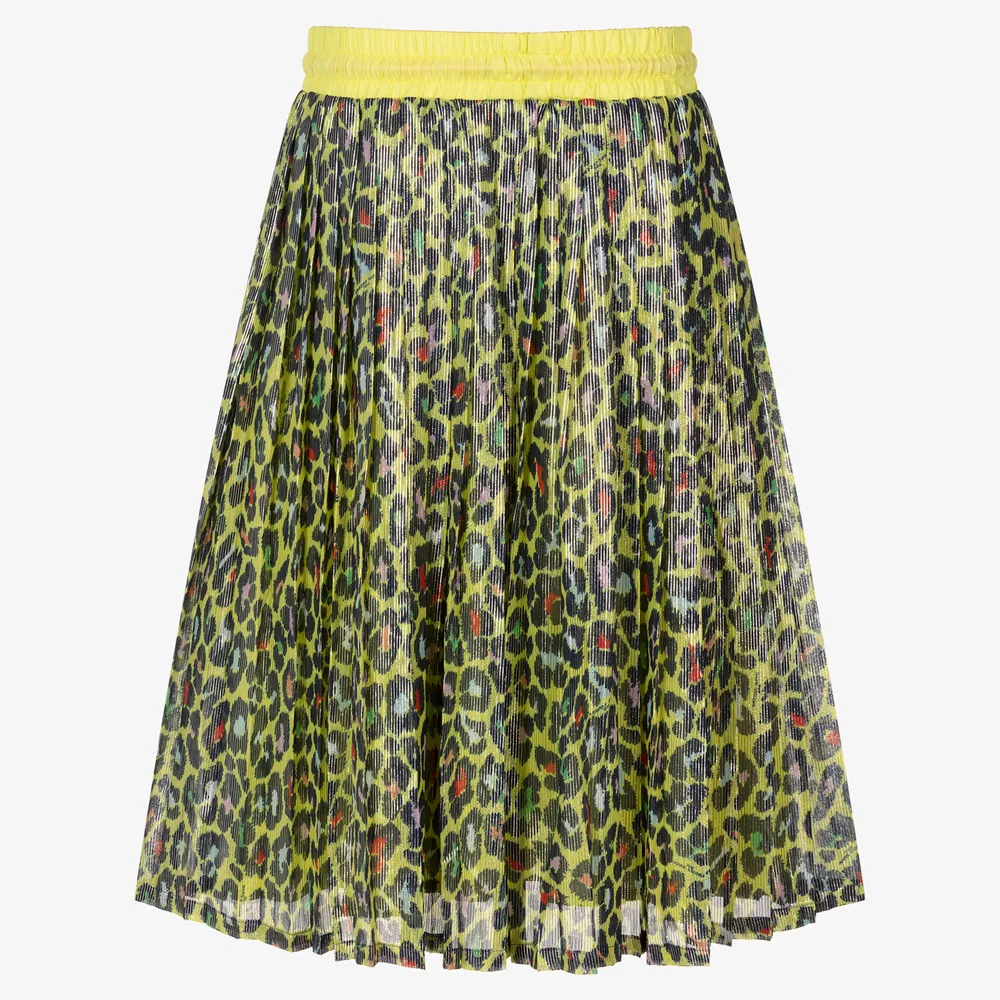 Teen Yellow Cheetah Skirt