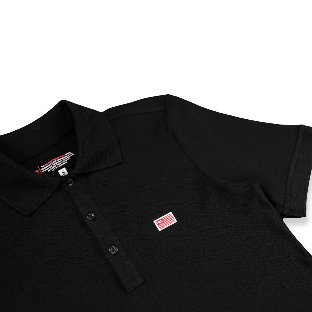 TMC Flag (1 inch) Polo - Black