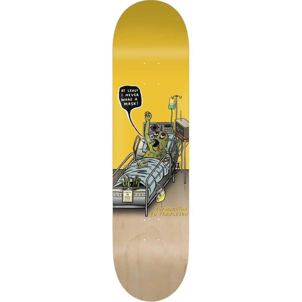 Toy Machine Templeton Mask Skateboard Deck Multi 8.5