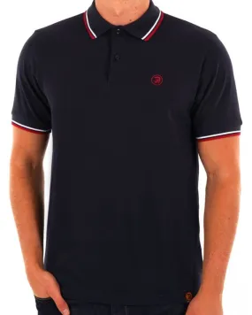 Trojan Twin Tipped Signature Polo Navy