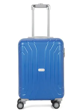 Unisex Hard Blue Cabin Trolley Bag