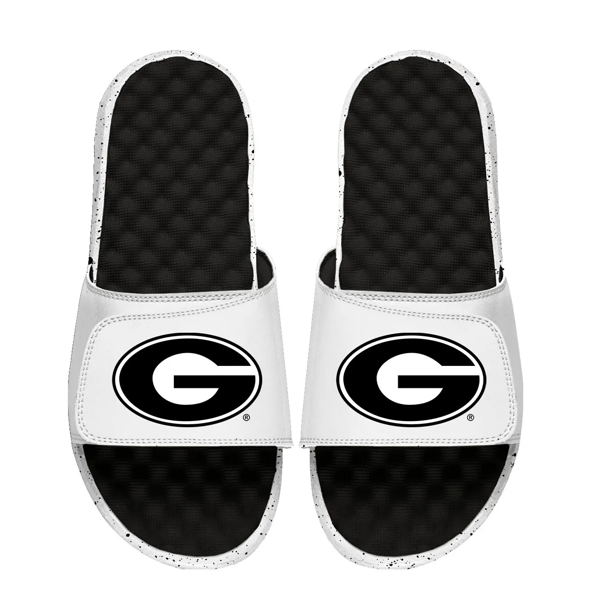 Unisex ISlide  Black/White Georgia Bulldogs Cookies & Cream Slide Sandals