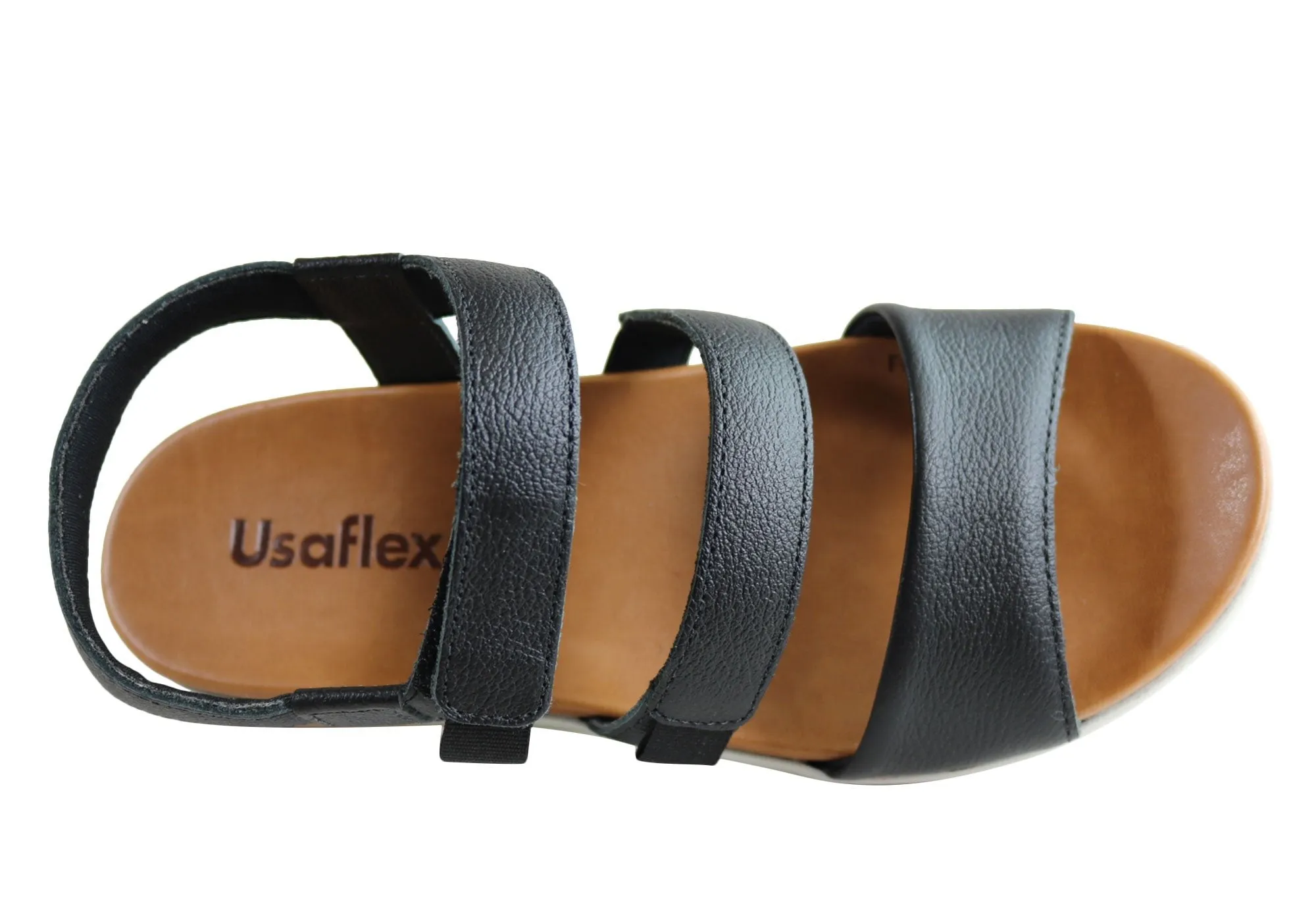 Usaflex Kosy Womens Comfortable Leather Sandals Made In Brazil