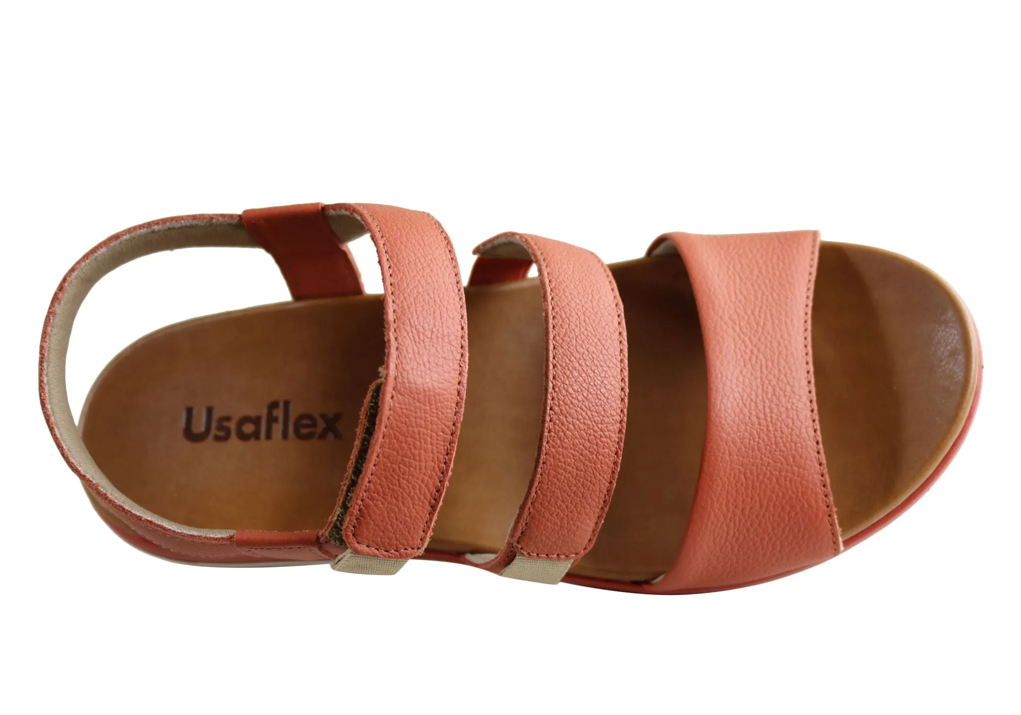 Usaflex Kosy Womens Comfortable Leather Sandals Made In Brazil