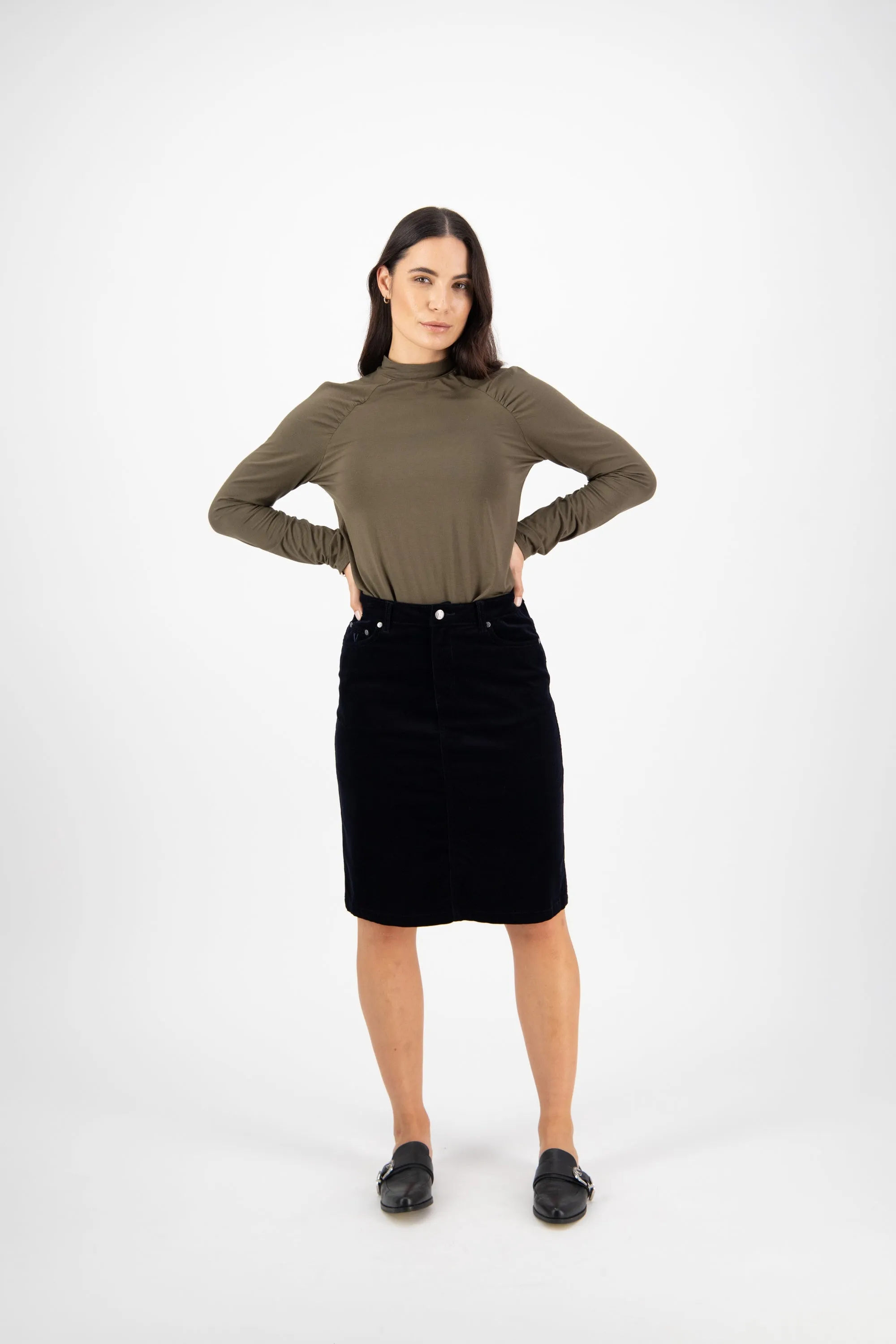 Vassalli Midnight Cord Skirt