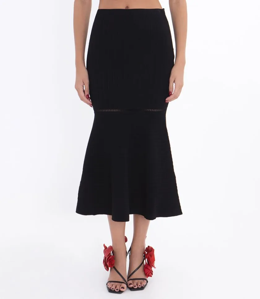 VICTORIA BECKHAMFLARED MIDI SKIRT