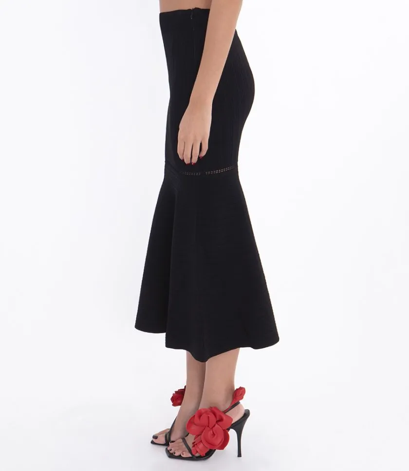 VICTORIA BECKHAMFLARED MIDI SKIRT