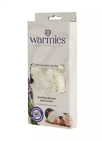 Warmies Fully Heatable Wellness Eye Mask Scented With French Lavender - Cream | Kaleidoscope