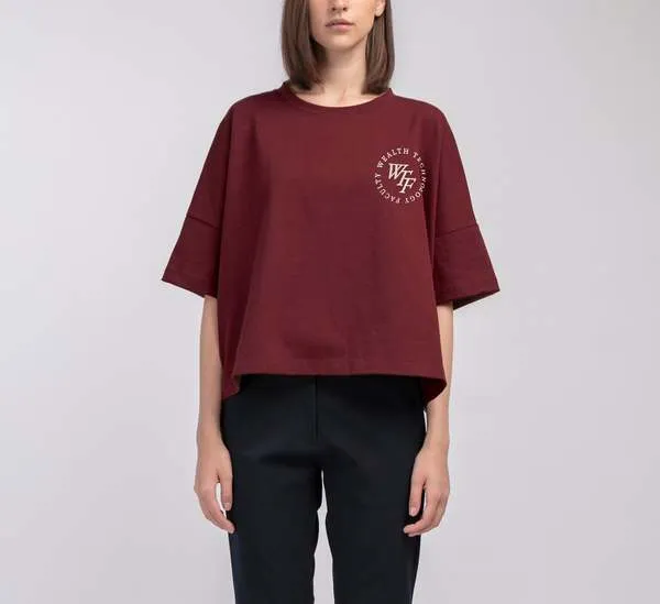 Wealth Short Tee - Wine