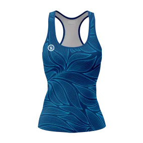 Womens Sublimated Beach Tank - Leaf