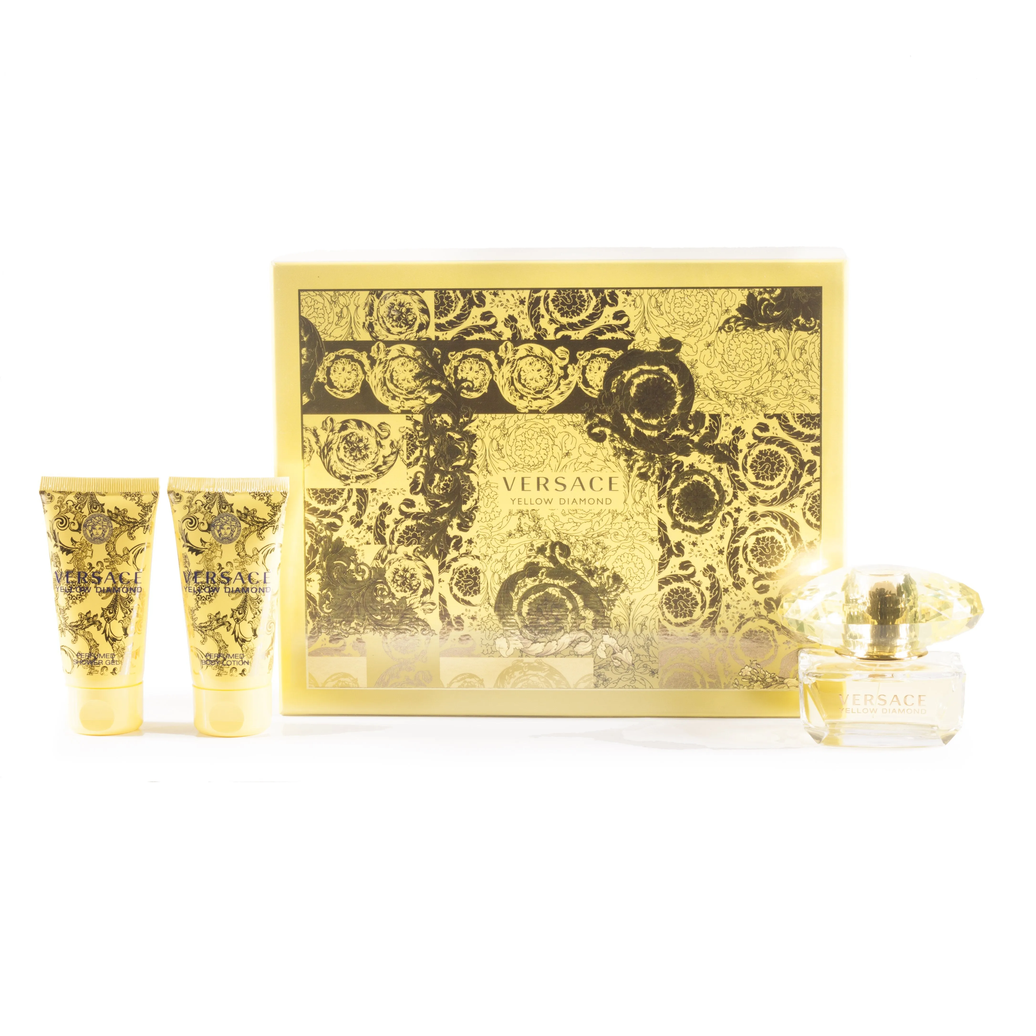 Yellow Diamond Gift Set Eau de Toilette, Body Lotion and Shower Gel for Women by Versace