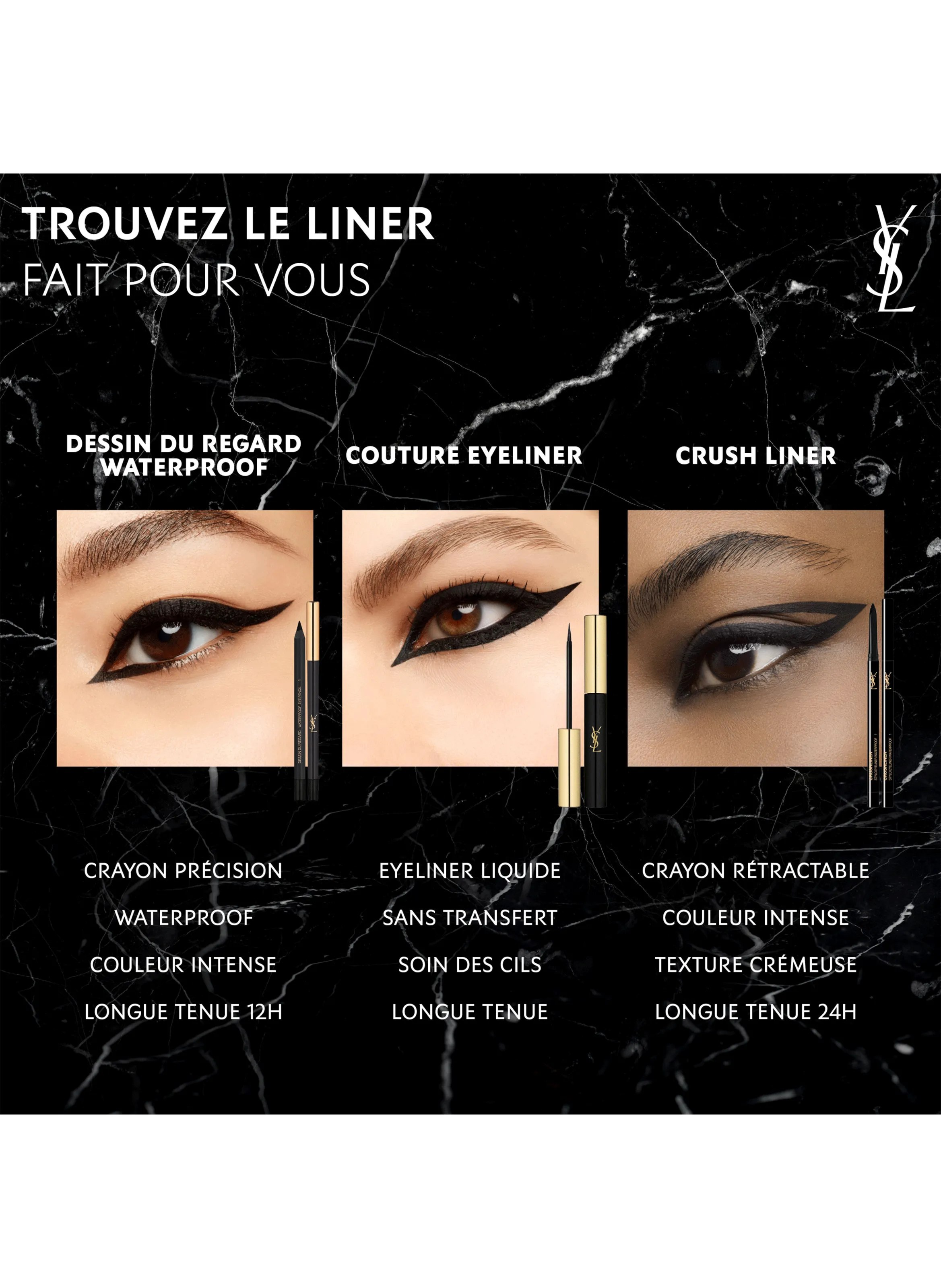 Yves saint laurent  Crushliner eyeliner - Black